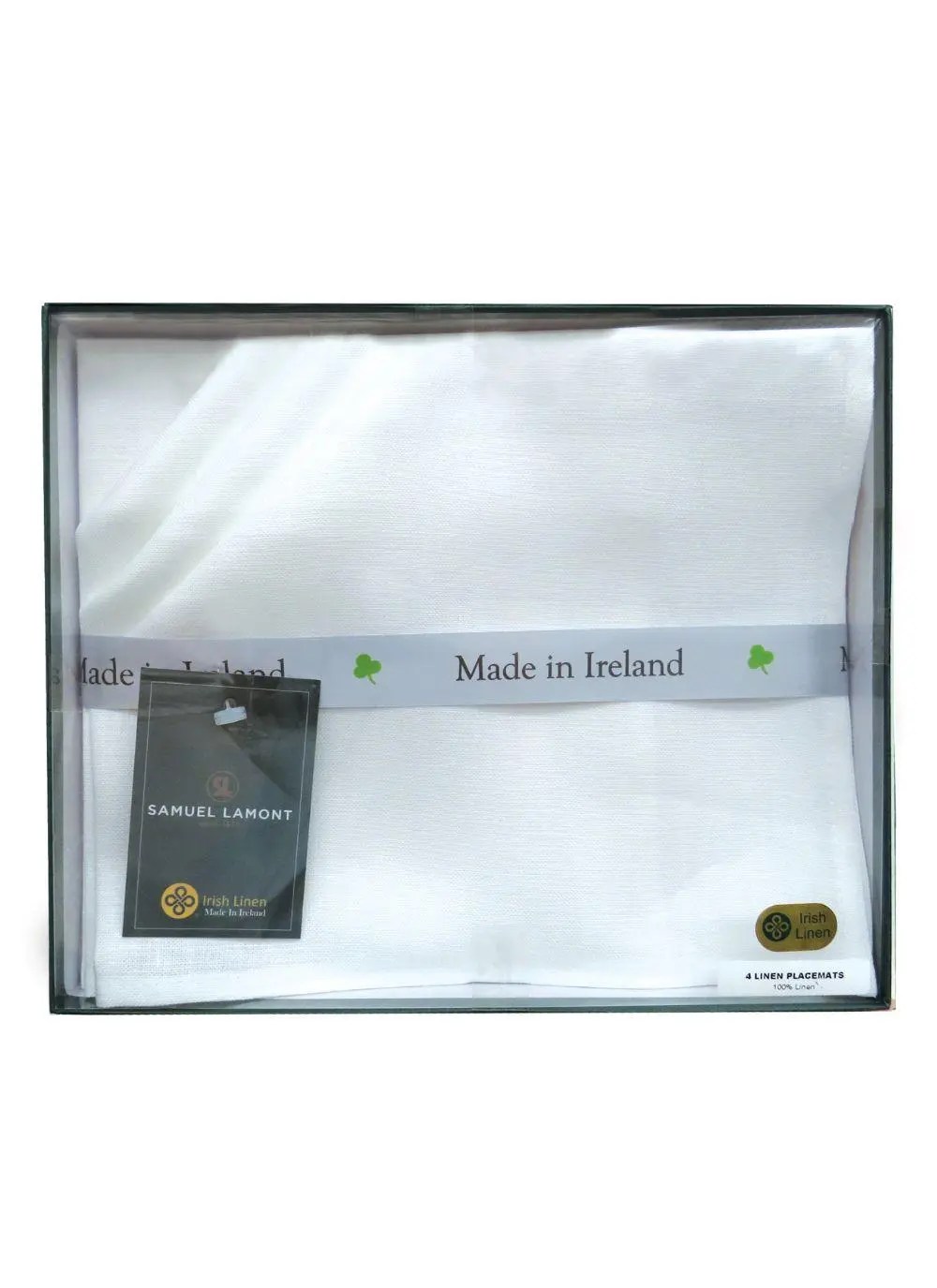 White Linen Placemats Set of 4 Blarney